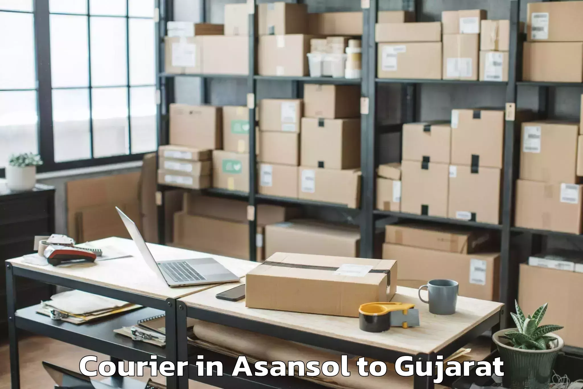 Top Asansol to Ahmedabad Airport Amd Courier Available